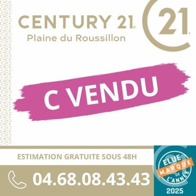maison à vendre - 4 pièces - 98.46 m2 - BOMPAS - 66 - LANGUEDOC-ROUSSILLON - Century 21 Plaine Du Roussillon